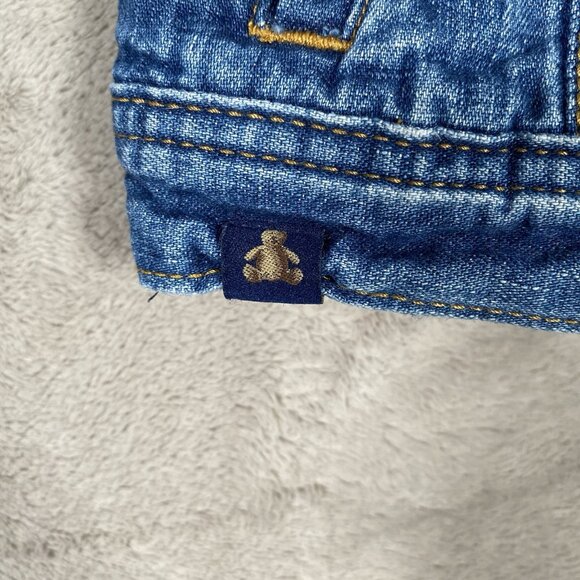 Baby GAP Denim Jacket Infant 6-12 Months Blue Snap Button Trucker 100% Cotton - Picture 6 of 12